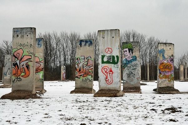 Trozos del Muro de Berlin