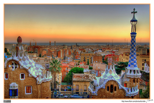 La ciudad de Barcelona, vista desde Parc Güell