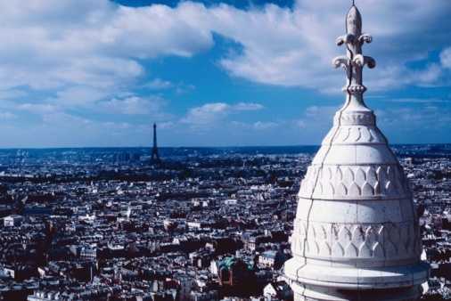 Vistas desde Sacre Coeur, París, Francia