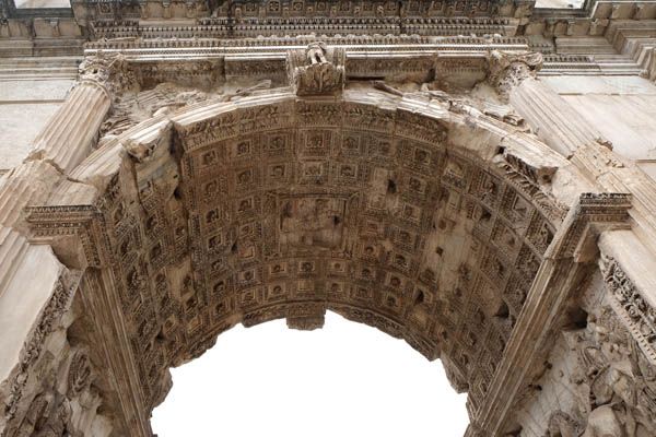 Arco de Constantino en Roma - detalle -