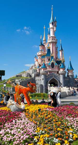 Castillo en Disneyland París, Los parques de atracciones más famosos de Europa