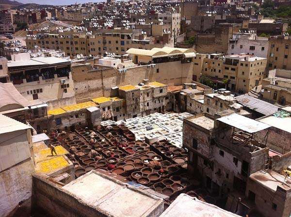 Vistas de Fez en Marruecos