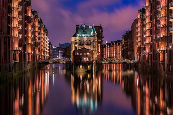 Hamburgo de noche
