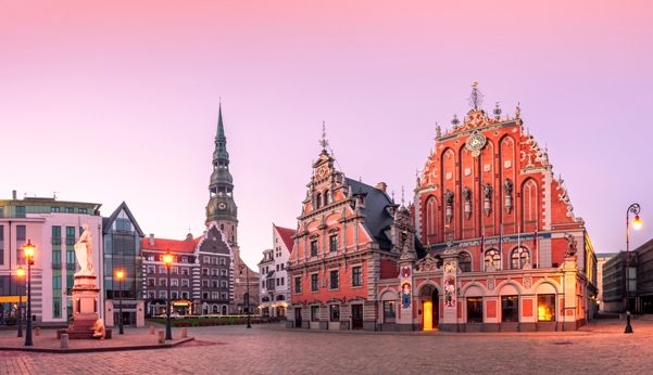 Centro histórico de Riga en Letonia