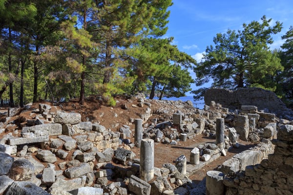Ruinas de Phaselis, Antalya, Turquía