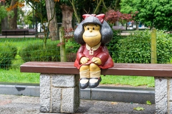 Mafalda en el Parque de San Francisco, Oviedo